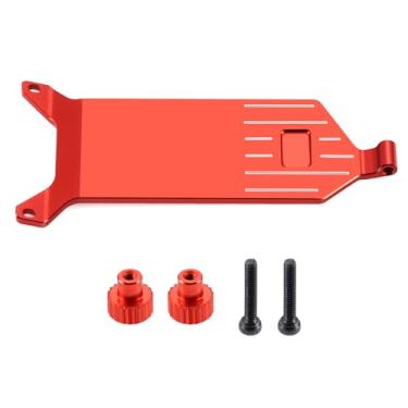 Imagem de JGGZONE Aluminum Alloy Electronics and Receiver Mounting Plate for 1/24 Buggy Losi Micro-B 2WD Buggy RC Car Upgrade Parts Accessories Replacement (Red)