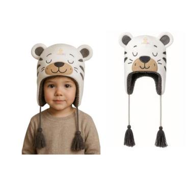 Imagem de Touca Gorro Infantil Peluciado Inverno Pimpolho Quentinha 1 A 3 Anos, 