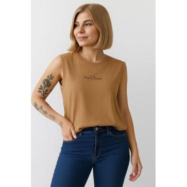 Imagem de T-Shirt Feminina Sem Cava Polo Wear Bege Medio, Bege medio, M