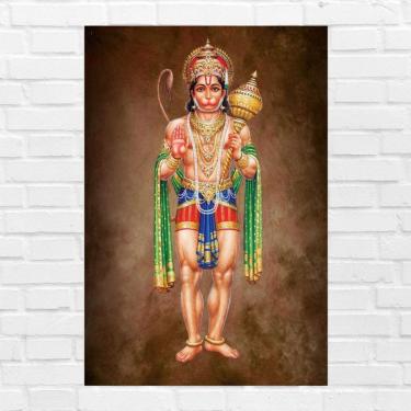 Imagem de Placa Decorativa Mdf Hanuman Tamanho 20x27cm Modelo 3