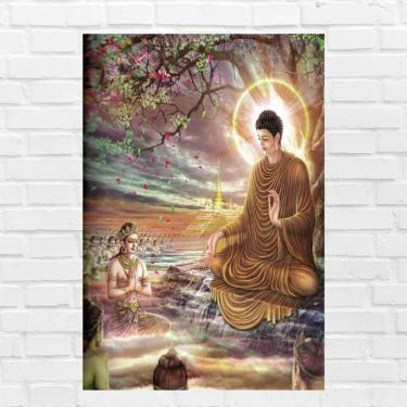 Imagem de Placa Decorativa Mdf Buda Tamanho 20x27cm