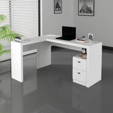 Imagem de Escrivaninha/Mesa Com 2 Gavetas Cr25032 Branca
