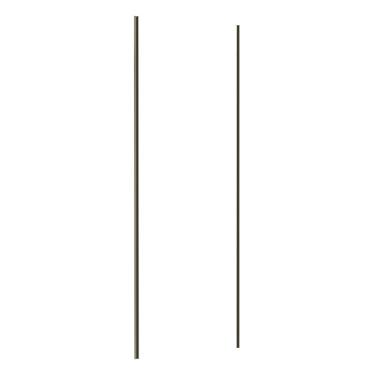 Imagem de Porta De Correr 80cm Inox Sem Kit Ferragem Branco Mat