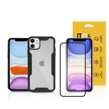 Imagem de Kit Capa Case Capinha Dual Shock E Película Coverage Color Para Iphone 11- Gorila Shield