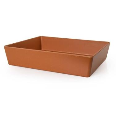 Imagem de Travessa Buffet 1/2 65mm Terracota 100% Melamina Gourmet Mix