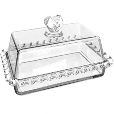 Imagem de Manteigueira C-tampa De Cristal Coração Lyor 17x10.5x10cm