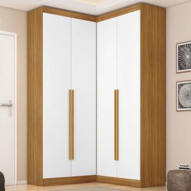 Imagem de Guarda Roupa Dormitório Casal Canto com 4 Portas Versatille Yescasa