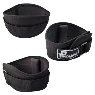 Imagem de Cinturão Musculação New Strong Alta Performance Com Apoio Da Lombar Removível - Cor Preto - Tamanho Único Ajustável - Serve para Circunferência Abdominal de 68 até 105 cm - Vendido por unidade.