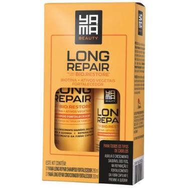 Imagem de Kit Shampoo E Condicionador Long Repair Yama Profissional Tratamento F