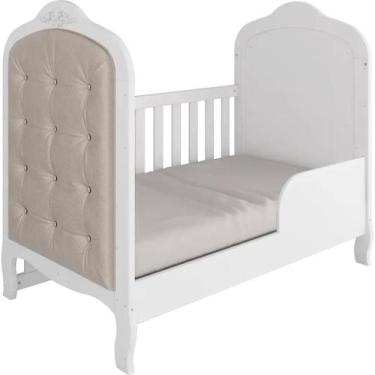Imagem de Quarto Bebe Berço e Cômoda MDF Dorabelly Provençal + Colchão - Moveis 