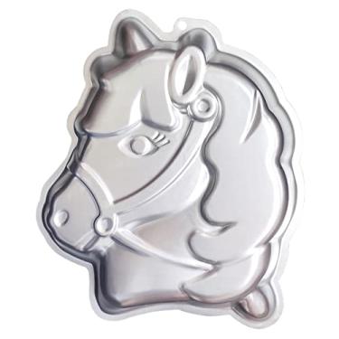 Imagem de Ksdhotware Forma De Bolo Unicórnio Alumínio Anodizado, Cavalo E Pônei Para Aniversário Infantil (Unicórnio)