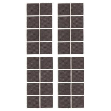 Imagem de Furnigear Protetores Antiderrapantes Para Móveis - De Borracha Autoadesivos Pés Cadeira Pisos Madeira Pernas Mesa 32 Peças 1-1/2" Quadrado