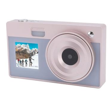 Imagem de Câmera com zoom de 16x, câmera digital de 2,8 polegadas + câmera de tela dupla de 1,4 polegadas HD 1080P, para adolescentes, meninos, meninas, com diversão ideal no campus escolar (rosa)