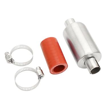 Imagem de FLMLF Kit De Silenciador E Tubo Escape Para Carro Rc 1/5 Hpi Rofun Rovan Km Baja 5B 5T 5Sc Losi 5Ive-Tt Mcd Dbxl Fs Buggy Boat Parts (Vermelho)