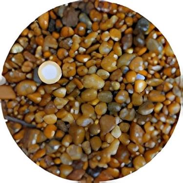 Imagem de Pedras Ornamentais Seixo Marrom Para Jardim, Vasos e Aquário(Feijão,5Kg)