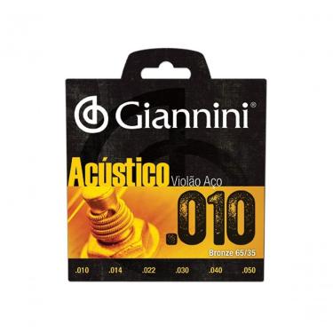 Imagem de Corda Para Violao Giannini Geswam Bronze Acustica 65-35