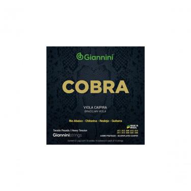 Imagem de Encordoamento Para Viola Aço Prateado Tensão Pesada Série Cobra Gesvp