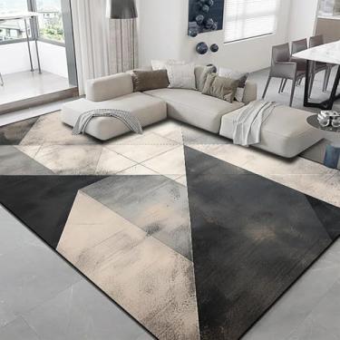 Imagem de Tapetes leves e luxuosos para sala de estar, sofá, mesa de centro, tapetes geométricos modernos, varanda, vestiário (200x250 cm, 78,7x98 pol./DT-6136-flannel-9)
