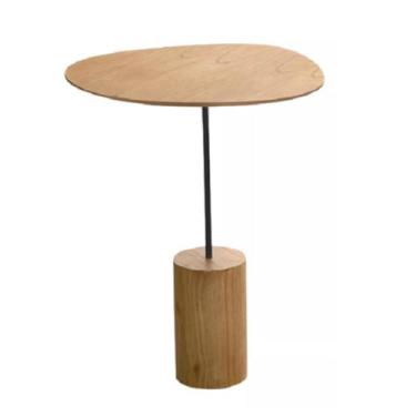 Imagem de Mesa Lateral Rústica Vintage Pé Torneado Duna Mdf 37X60 - Pellizzer Ec