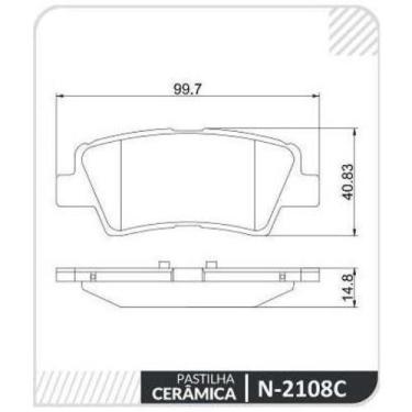 Imagem de Pastilha de Freio Traseiro Hyundai Tucson 2016 a 2024 COBREQ