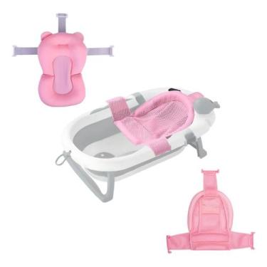 Imagem de Banheira Com Termômetro Redinha E Cama Redutora Para Bebê - Tibaby, Ro
