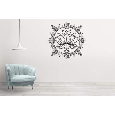 Imagem de Adesivo De Parede Mandala Lotus - Lojinha Da Luc Adesivos