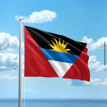 Imagem de Bandeira de Antígua e Barbuda 80cmx140cm Tecido Oxford 100% Poliéster 