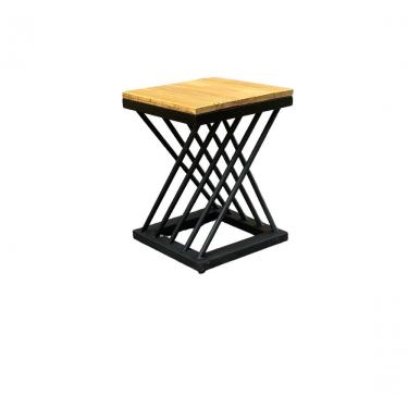 Imagem de Banqueta Baixa Z P/ Cozinha Ou Area Externa 45cm 35x45x35 Preto