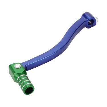 Imagem de INFINAUTO Alavanca de câmbio dobrável de motocicleta para Kayo T6 Liga de Alumínio Pedal Alavanca de Mudança Braço Azul Verde com Anel Prateado