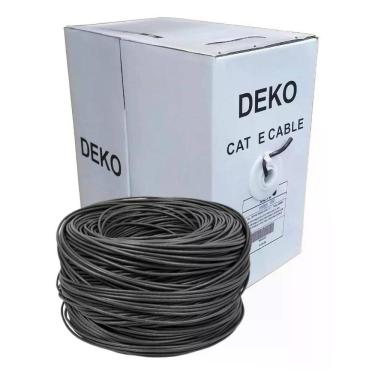 Imagem de Cabo De Rede Deko Cat5e Preto 1056-a Cx