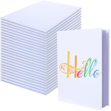Imagem de Litpoetic Pacote com 36 livros em branco para crianças escreverem histórias, livros de esboço de capa dura para estudantes, página em branco faça seu próprio livro, ideal como presente de Natal, 36