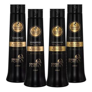 Imagem de Kit Haskell Cavalo Forte 2 Condicionadores E 2 Shampoo 500ml