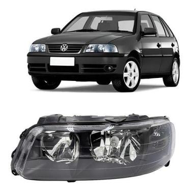 Imagem de Farol com auxiliar máscara negra foco duplo gol parati saveiro g3 1999