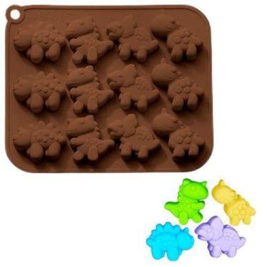 Imagem de Forma De Silicone Dinossauros Divertidos Antiaderente - Udlandia