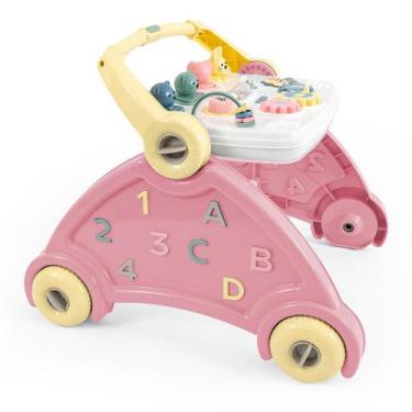 Imagem de Andador Didático Infantil 3 em 1 com Som, Brinquedos Educativos e Alça