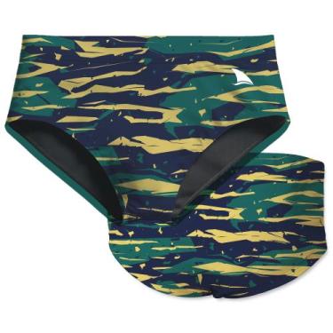 Imagem de Sunga infantil camuflagem serra leoa proteção uv 50+ kauna, 12