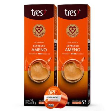 Imagem de 2x Cápsula de Café Tres 3 Corações Espresso Ameno 10 Unidades, Espress