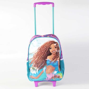 Imagem de Mochila Com Rodinhas A Pequena Sereia 11730 Roxo - XERYUS, ROXO / AZUL