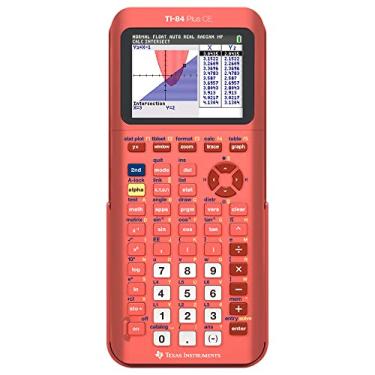 Imagem de TI-84 Plus CE Calculadora gráfica colorida, coral (metálico)