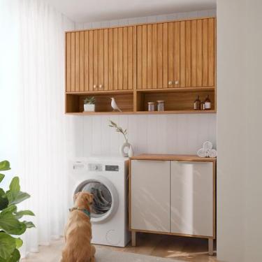 Imagem de Armários Multiuso para Área de Serviço 3 Peças com 6 Portas Divina - M