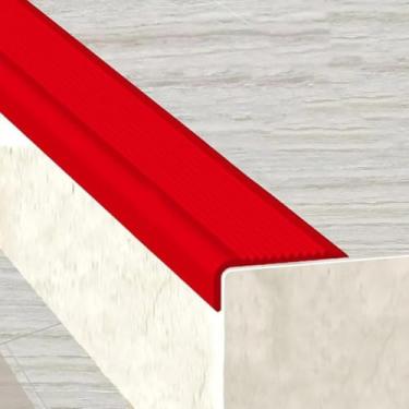 Imagem de Protetor De Borda De Piso De Escada, Vil Stair Nosing Stair Edging, Para St Pvc Protetores De Borda De Piso De Escada Nariz Tiras Pré-cortadas, Protetor De Borda De Nariz D, Red, L8m/26.2ft