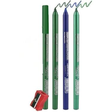 Imagem de Fato de lápis de delineador flash de gel colorido, 3 canetas de delineador de olhos, caneta de delineador de olhos impermeável, sombra de olhos, sobrancelha, lápis de olhos (06# 07#+12#)