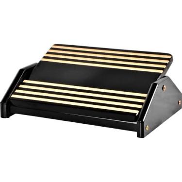 Imagem de Suporte Ergonômico para Pés em Madeira, 38 x 26 cm, Preto, 1,8 kg