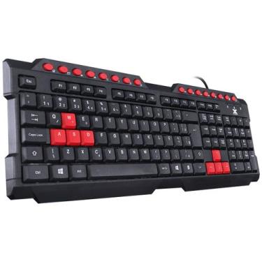 Imagem de Teclado Gamer Dragon V2 ABNT2 1.8M Preto Com Vermelho - GT10 - Vinik