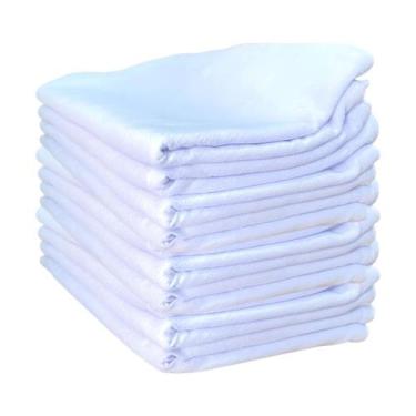 Imagem de Kit 5 Panos De Prato Para Cozinha Branco Liso O Legítimo - Bresser, 5
