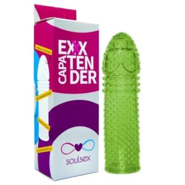 Imagem de Capa Peniana Extender Em Silcione 5 cm Acessório Erótico Extensora Peniana 0350 (VERDE)