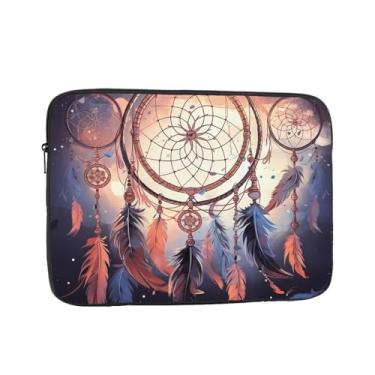 Imagem de Capa para laptop Native American Dream Catcher de 17 polegadas bolsa de transporte para computador à prova de choque capa protetora para notebook bolsa portátil para laptop bolsa à prova d'água para