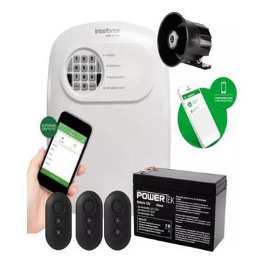 Imagem de Kit Alarme Básico Intelbras ANM 24 NET Central , 3 Controles , Sirene 