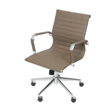 Imagem de Cadeira Boxbit Eames Office, Peso suportado: 120Kg, Esteirinha Baixa P.u. Fendi Base Ro...