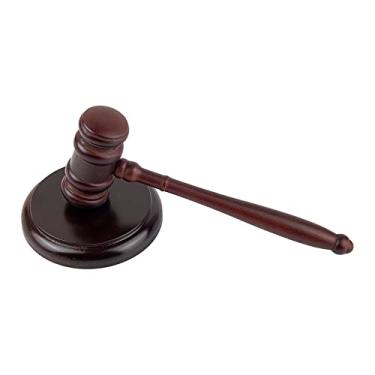 Imagem de RP Remarkable Power, Conjunto de blocos de madeira Gavel para Gavels Fast Wood Gavel e Sound Block para Leilão de Juízes e Advogados